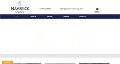 Desktop Screenshot of maverickshipping.com