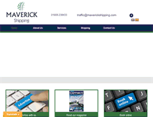 Tablet Screenshot of maverickshipping.com